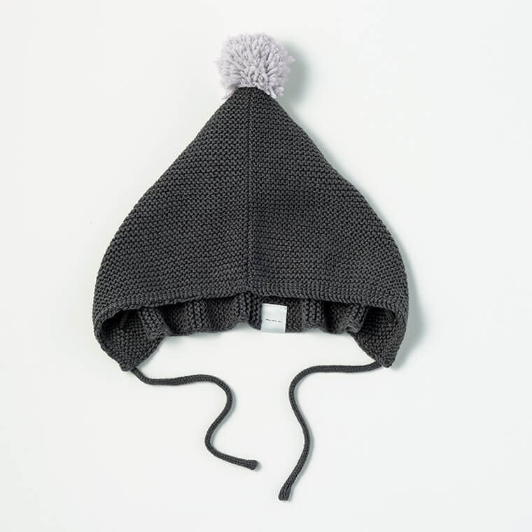 knit bonnet 3 sumi | ギフト・スタイ・出産祝いのMARLMARL（マール 