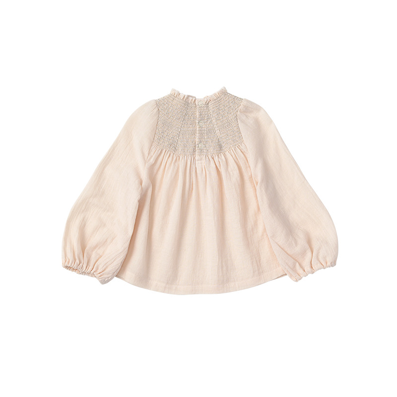 blouses 2 shirring pink | ギフト・スタイ・出産祝いのMARLMARL