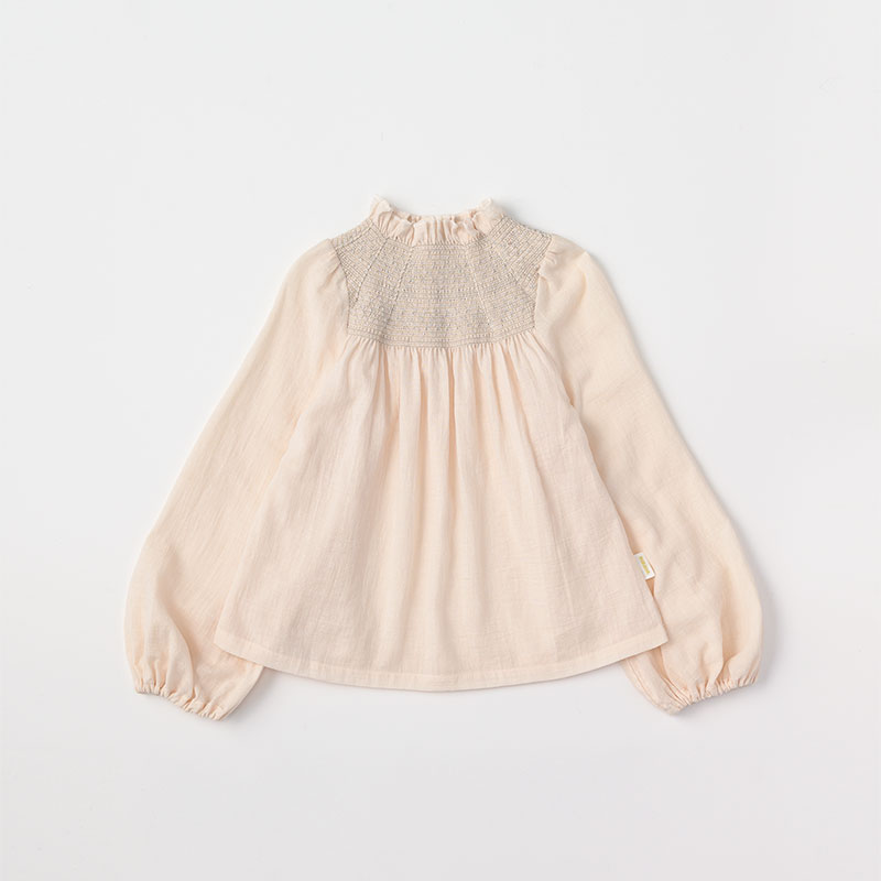 blouses 2 shirring pink | ギフト・スタイ・出産祝いのMARLMARL