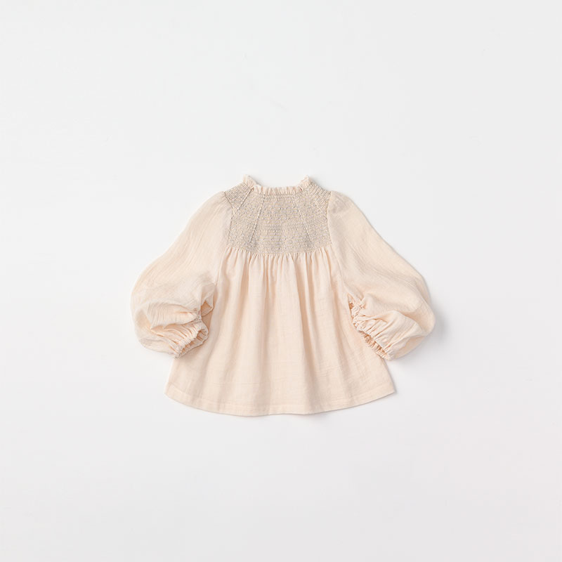 blouses 2 shirring pink | ギフト・スタイ・出産祝いのMARLMARL