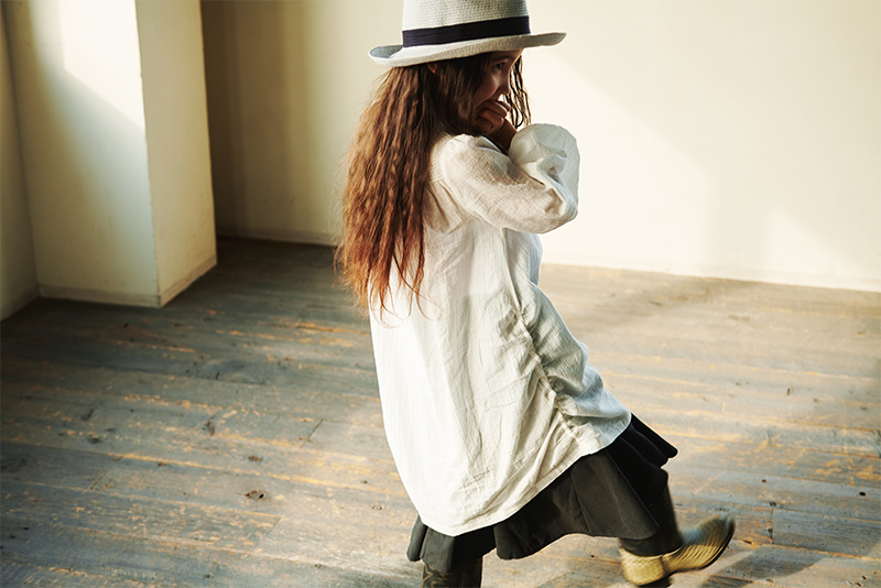 dress 1 shirring white | ギフト・スタイ・出産祝いのMARLMARL