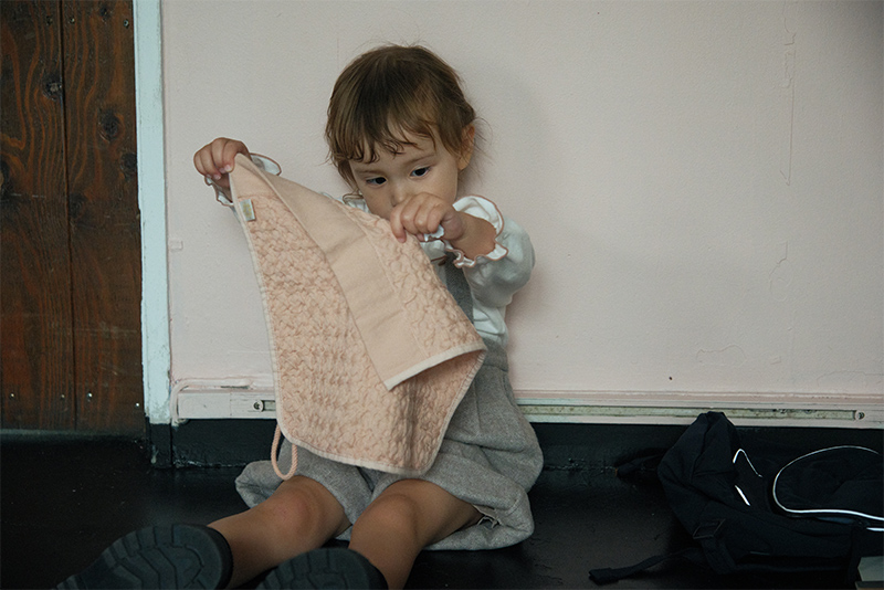 loop towel 2 apricot | ギフト・スタイ・出産祝いのMARLMARL