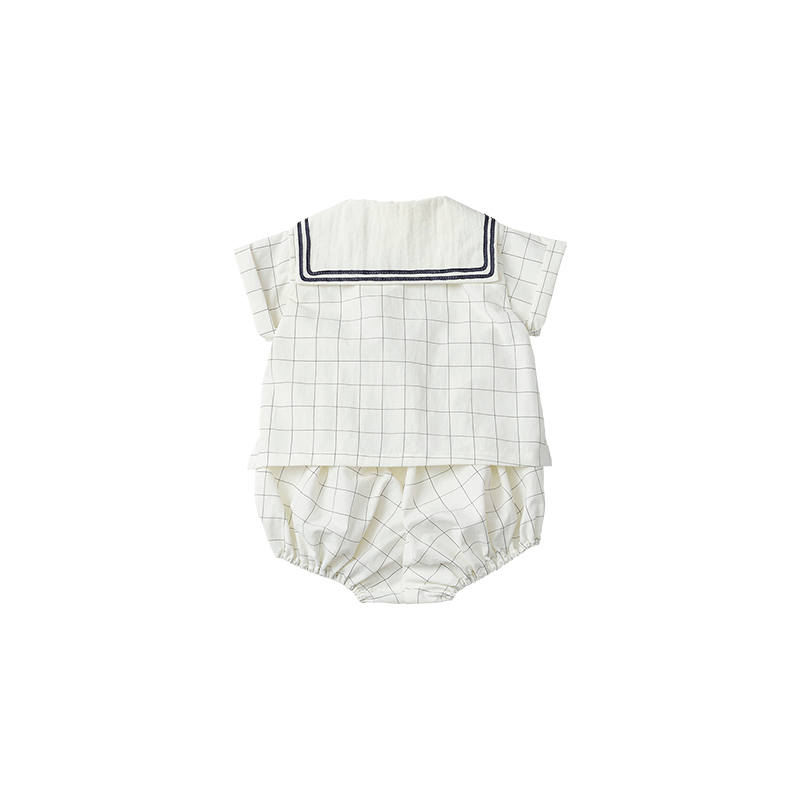 paddle rompers 1 graph white | ギフト・スタイ・出産祝いのMARLMARL 