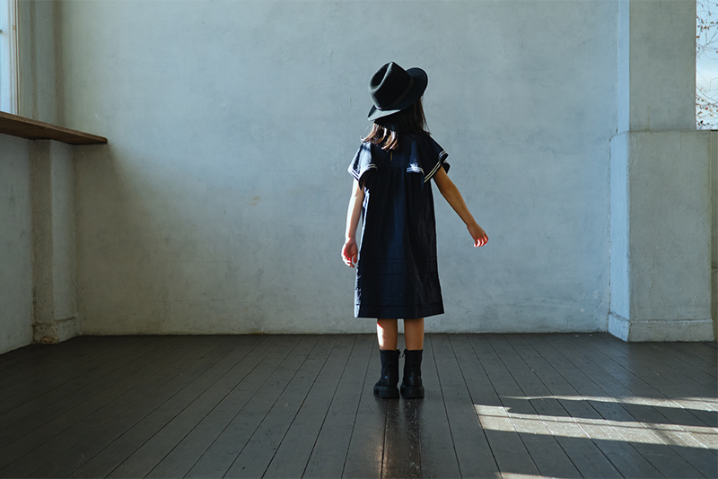 paddle dress 2 navy | ギフト・スタイ・出産祝いのMARLMARL（マール 