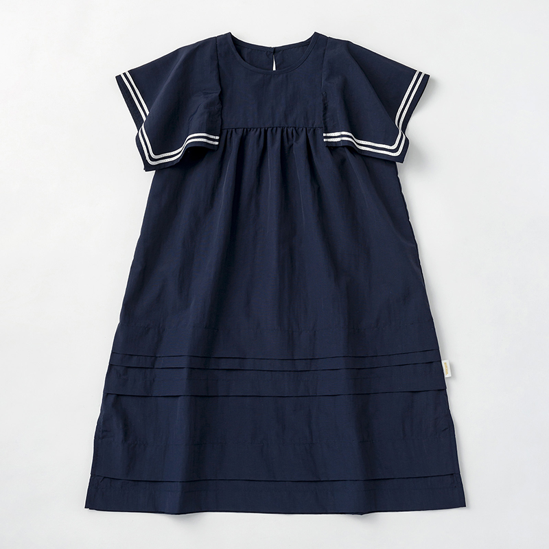 paddle dress 2 navy | ギフト・スタイ・出産祝いのMARLMARL（マールマール）