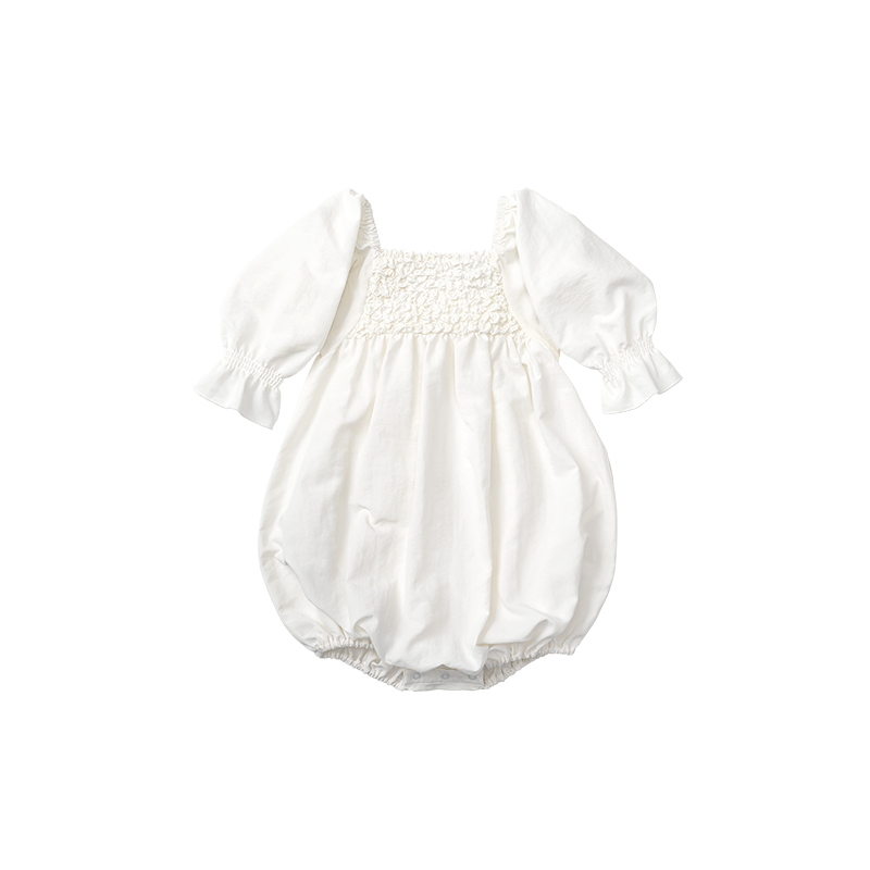 MARLMARL　ロンパース knit frill rompers beni | ギフト・スタイ・出産祝いのMARLMARL