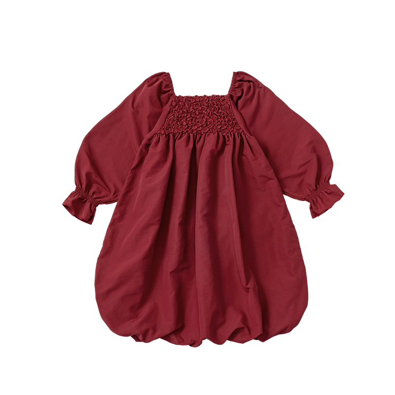 pompadour dress 3 wine | ギフト・スタイ・出産祝いのMARLMARL