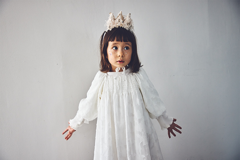 pompadour dress 4 leaf white | ギフト・スタイ・出産祝いの