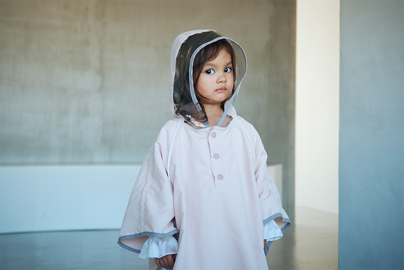 [ZEROPLANET] RAIN SCARF BALLOON DRESS 2colors 韓国人気 DOLK×DOLLZONE】Heavy rain -Jun. Shower rain coat-40体限定