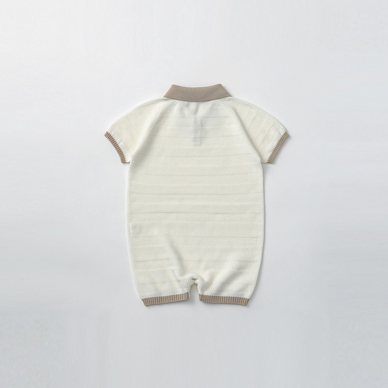 knit polo rompers shiro | ギフト・スタイ・出産祝いのMARLMARL