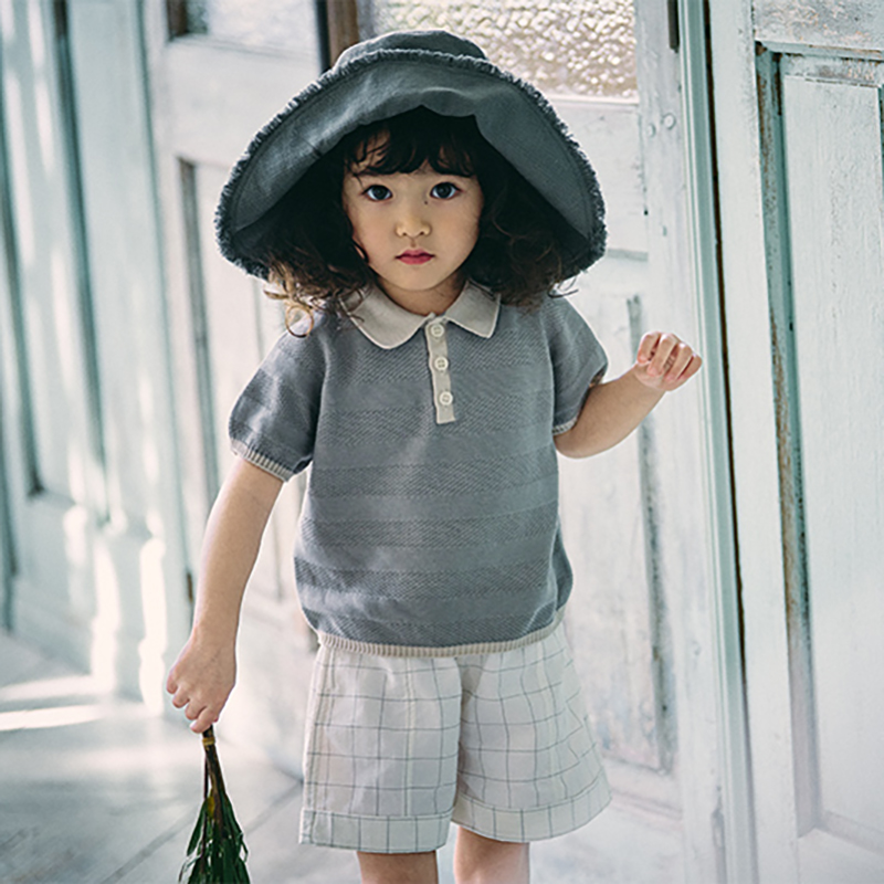 knit polo shirts nezu | ギフト・スタイ・出産祝いのMARLMARL