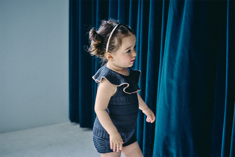 knit frill rompers ai | ギフト・スタイ・出産祝いのMARLMARL