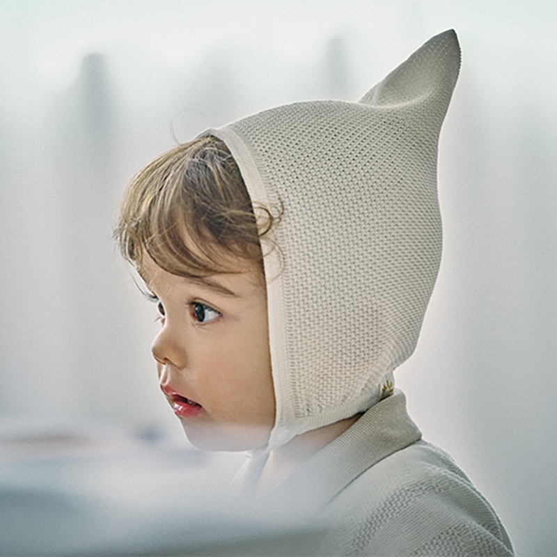 knit bonnet mini shiro | ギフト・スタイ・出産祝いのMARLMARL
