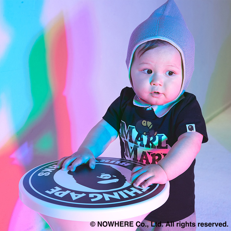 BAPE × MARLMARL - 1ST CAMO BABY MILO TEE KB BLACK | ギフト・スタイ