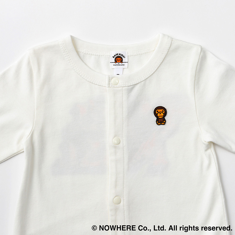BAPE × MARLMARL - 1ST CAMO BABY MILO ROMPERS KB WHITE | ギフト