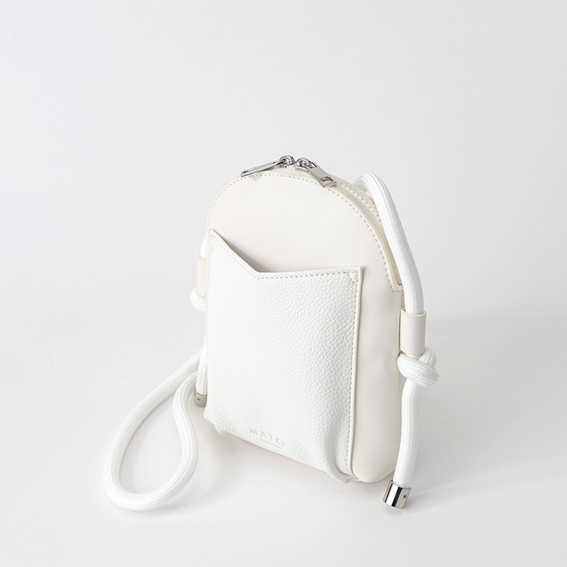 ZIPLINE PHONE BAG WHITE | ギフト・スタイ・出産祝いのMARLMARL
